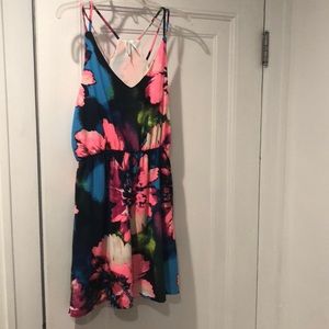 Bright floral dress